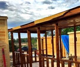 Бытовка с верандой - тип 1