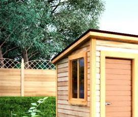 Бытовка сарай для дачи - тип 2