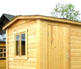 Бытовки дачные из бруса - модель 4