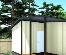 Бытовки утепленные для дачи - модель 2