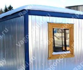 Бытовки утепленные зимнего образца - вариант 1