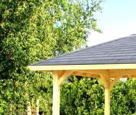 Бюджетные беседки для дачи - вариант 1