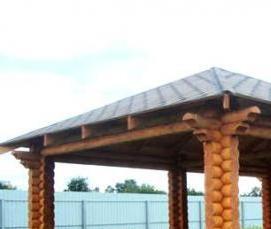 Бюджетные беседки с мангалом - вариант 3