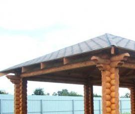 Бюджетные деревянные беседки - вариант 4