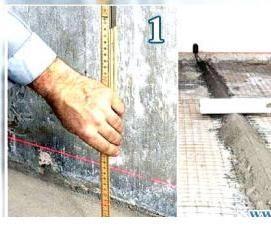 цементно песчаная стяжка пола - вариант 3