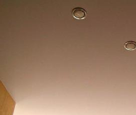 черный сатиновый натяжной потолок - тип 4