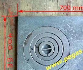 чугунная печь-барбекю - вариант 4