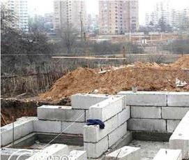 цокольные фундаментные блоки - вариант 1