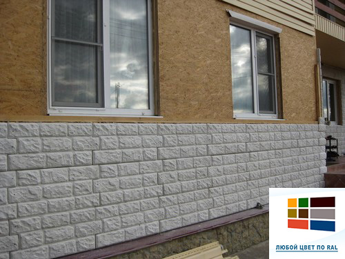 цокольные каменные панели - модель 4