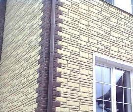 цокольный  жженый камень - вариант 4