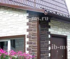 цокольный  жженый камень - вариант 2