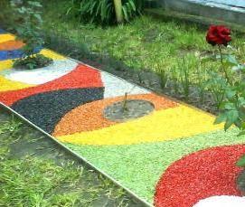 цветной щебень - модель 3