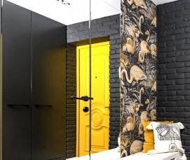 цветные межкомнатные двери - вариант 1