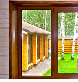 цветные пластиковые окна - тип 3