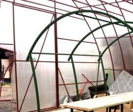 Дачная беседка из труб - модель 2