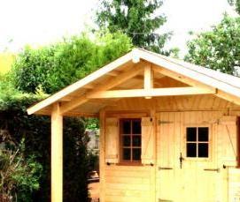 Дачная бытовка с верандой - тип 1