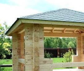 Дачные беседки из дерева - тип 2