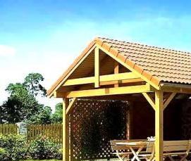Дачные беседки с барбекю - тип 1