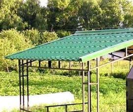 Дачные беседки с мангалом - модель 3