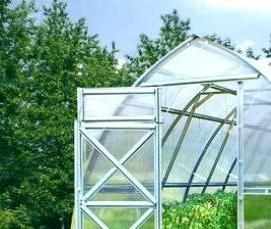 Дачные теплицы из поликарбоната с усиленным каркасом - тип 4