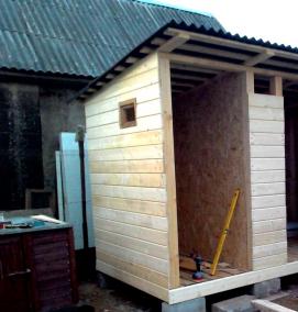 Дачные туалеты хозблоки души - вариант 1