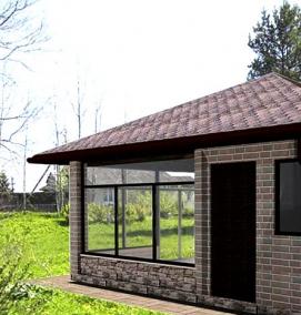 Дачный хозблок - модель 3