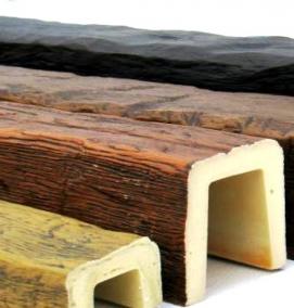 Декоративные балки из полиуретана под дерево - тип 4