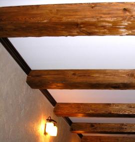 Декоративные балки под дерево на потолок - вариант 3