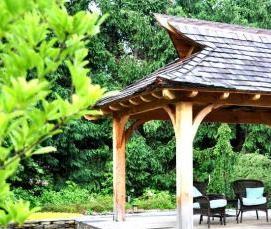 Декоративные беседки из дерева - тип 1