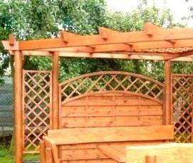 Декоративные беседки из дерева - тип 2