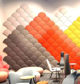 Декоративные звукоизоляционные панели для стен - модель 3