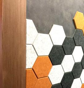 Декоративные звукоизоляционные панели для стен - модель 2