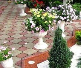 Декоративный цветной щебень - вариант 4