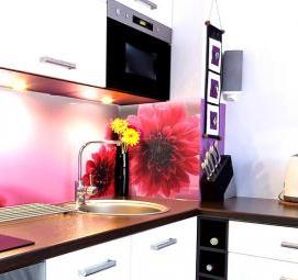 Декоративный фартук для кухни из пластика - модель 2