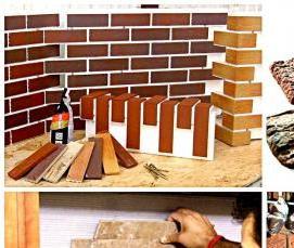 Декоративный кирпич из пластика - тип 4