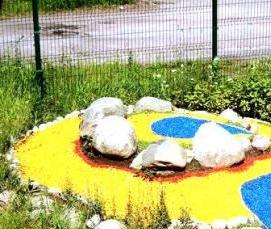 Декоративный щебень для ландшафтного дизайна - тип 1