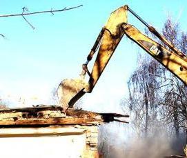 Демонтаж методом обрушения - вариант 3