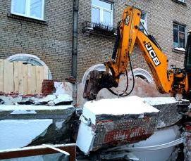 Демонтаж методом обрушения - вариант 2