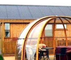 Деревянная беседка из поликарбоната - вариант 4