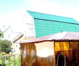 Деревянная беседка из поликарбоната - вариант 3