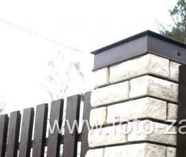 Деревянная лестница бело-коричневая - тип 4