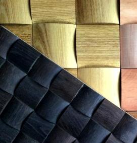 Деревянная мозаика для стен - тип 3