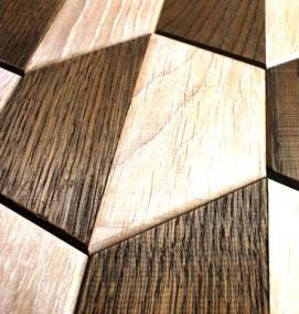 Деревянная мозаика для стен - тип 2