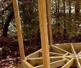 Деревянная шестигранная беседка - модель 1