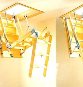 Деревянная складная лестница - тип 2