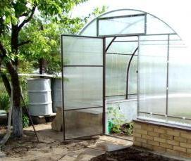 Деревянная теплица односкатная - тип 1