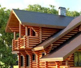 Деревянное оцилиндрованное бревно - вариант 4