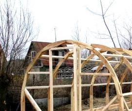 Деревянные арочные теплицы - тип 2