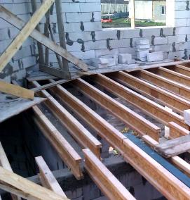 Деревянные балки межэтажные - вариант 3