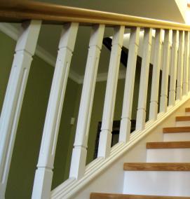 Деревянные балясины белые - тип 1